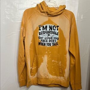 Men's Graphic Hoodie in Orange